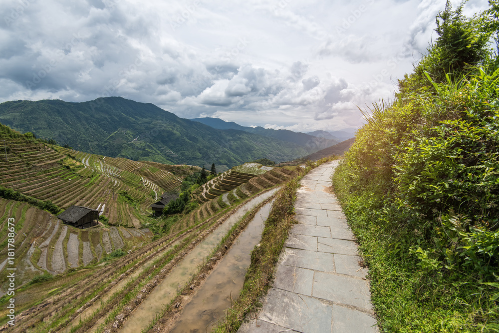 Longji Rice Terraces located Guilin Guangxi Zhuang Autonomous Region aka Guangxi Province China