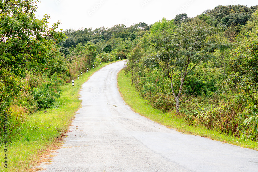 countryside road in thailand
