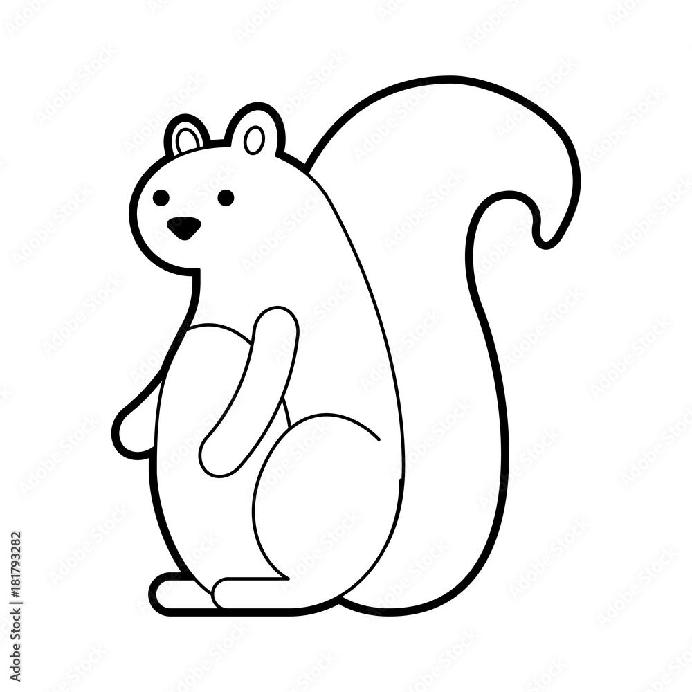 autumn season squirrel animal forest vector illustration autumn season squirrel animal forest vector illustration