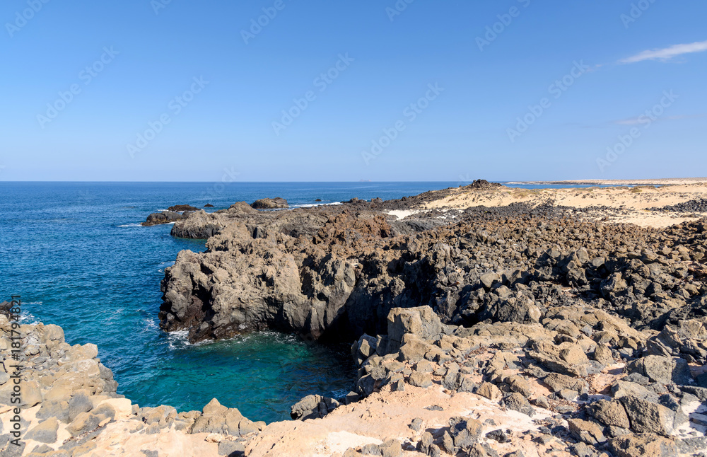 landscape at la Graciosa island, Canary islands, Spain