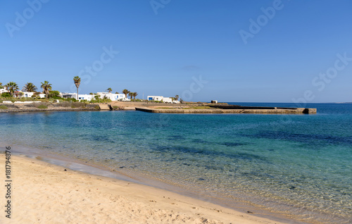 Pedro Barba beach in La Graciosa island, Canary islands, Spain