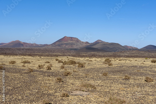 landscape at Lanzarote island  Canary islands  Spain