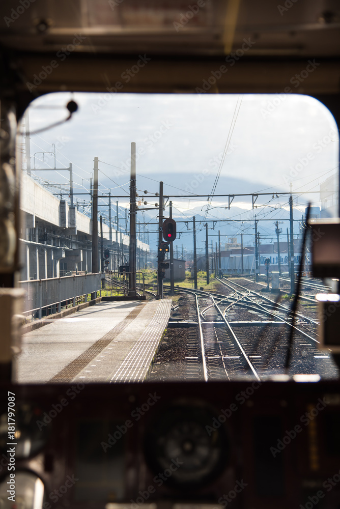 Obraz premium Japan train cockpit