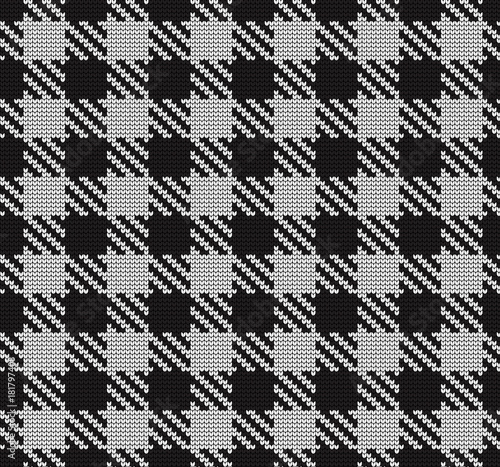 Festive Sweater Design. Seamless Knitted Pattern
