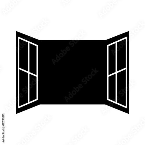 window open isolated icon vector illustration design