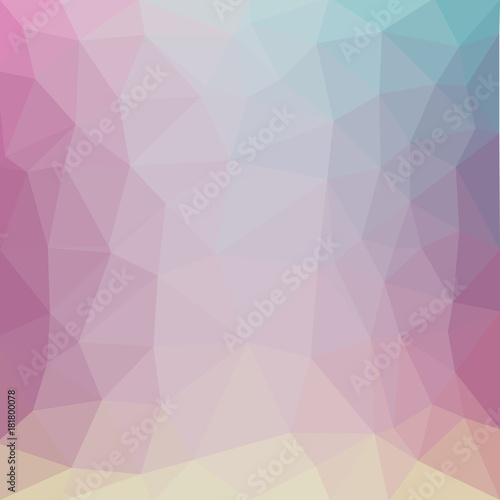 Light pastel color vector Low poly crystal background. Polygon design pattern. Low poly illustration background.