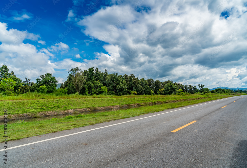 Fototapeta premium Asphalt country road