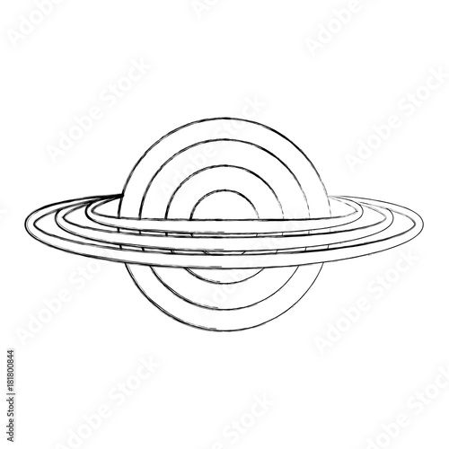 saturn planet isolated icon vector illustration design