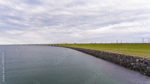 Aerrial view of Korsor Bridge