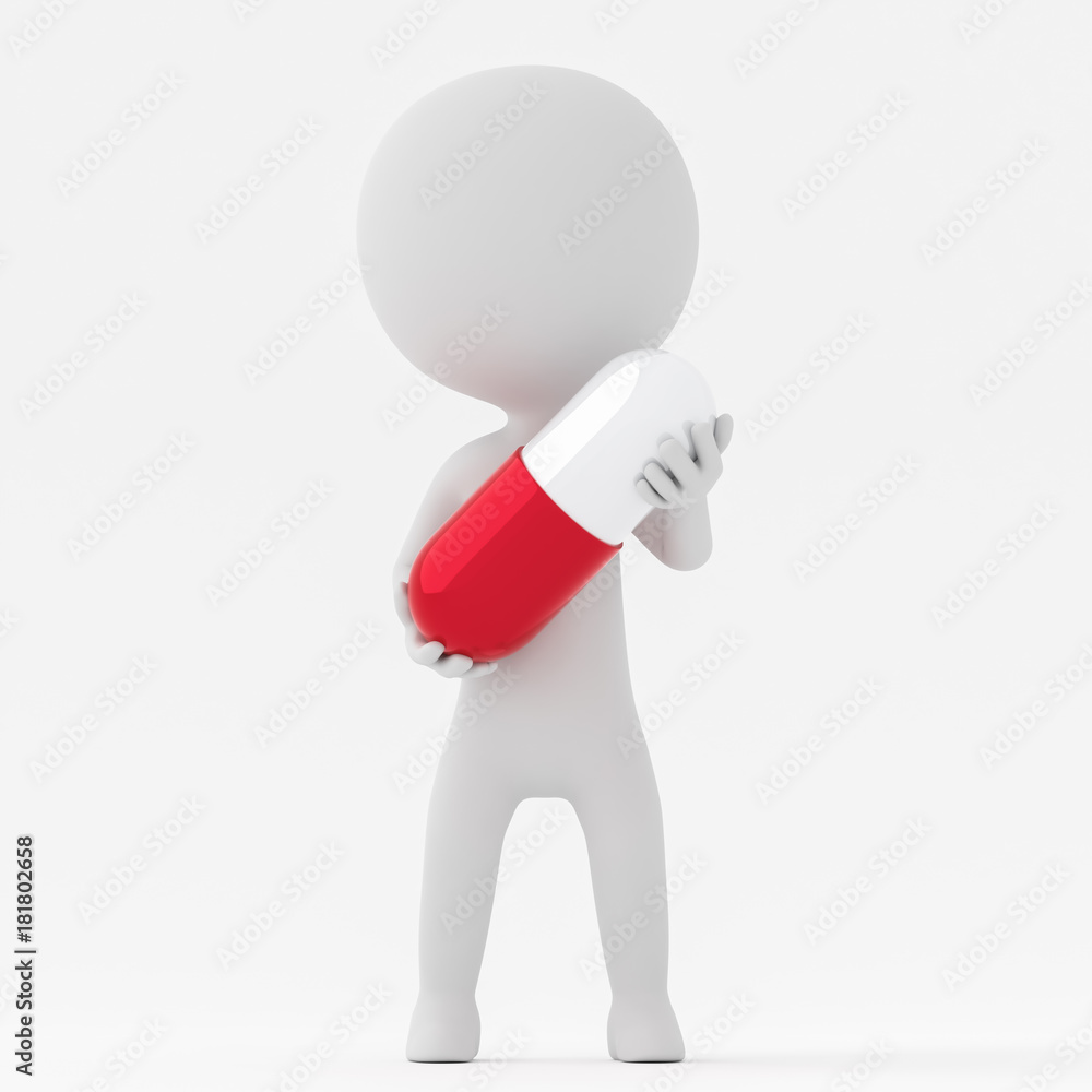 薬を持つ人物 薬を持つ人物