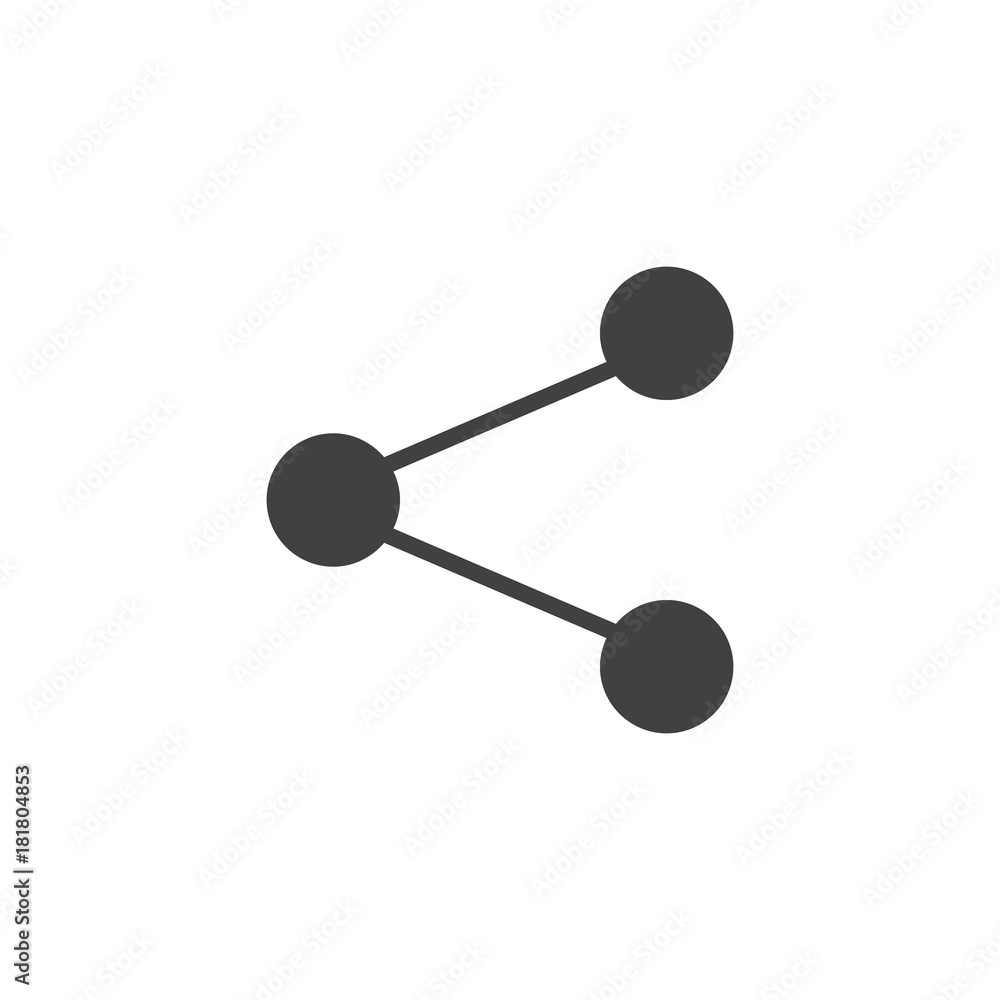 Share icon vector, filled flat sign, solid pictogram isolated on white. Network symbol, logo illustration. Share icon vector, filled flat sign, solid pictogram isolated on white. Network symbol, logo illustration.