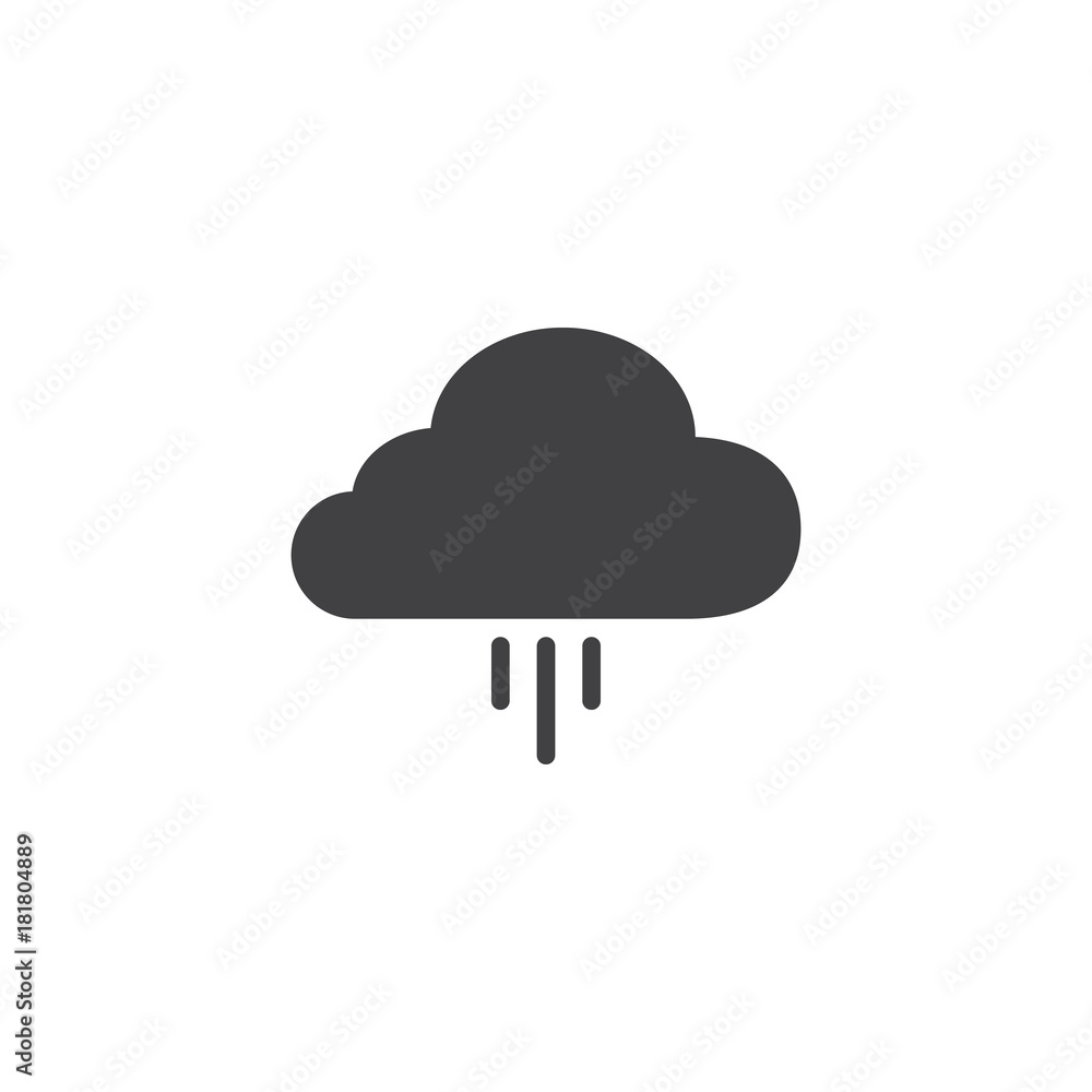 Cloud computing icon vector, filled flat sign, solid pictogram isolated on white. Rain cloud symbol, logo illustration. Cloud computing icon vector, filled flat sign, solid pictogram isolated on white. Rain cloud symbol, logo illustration.