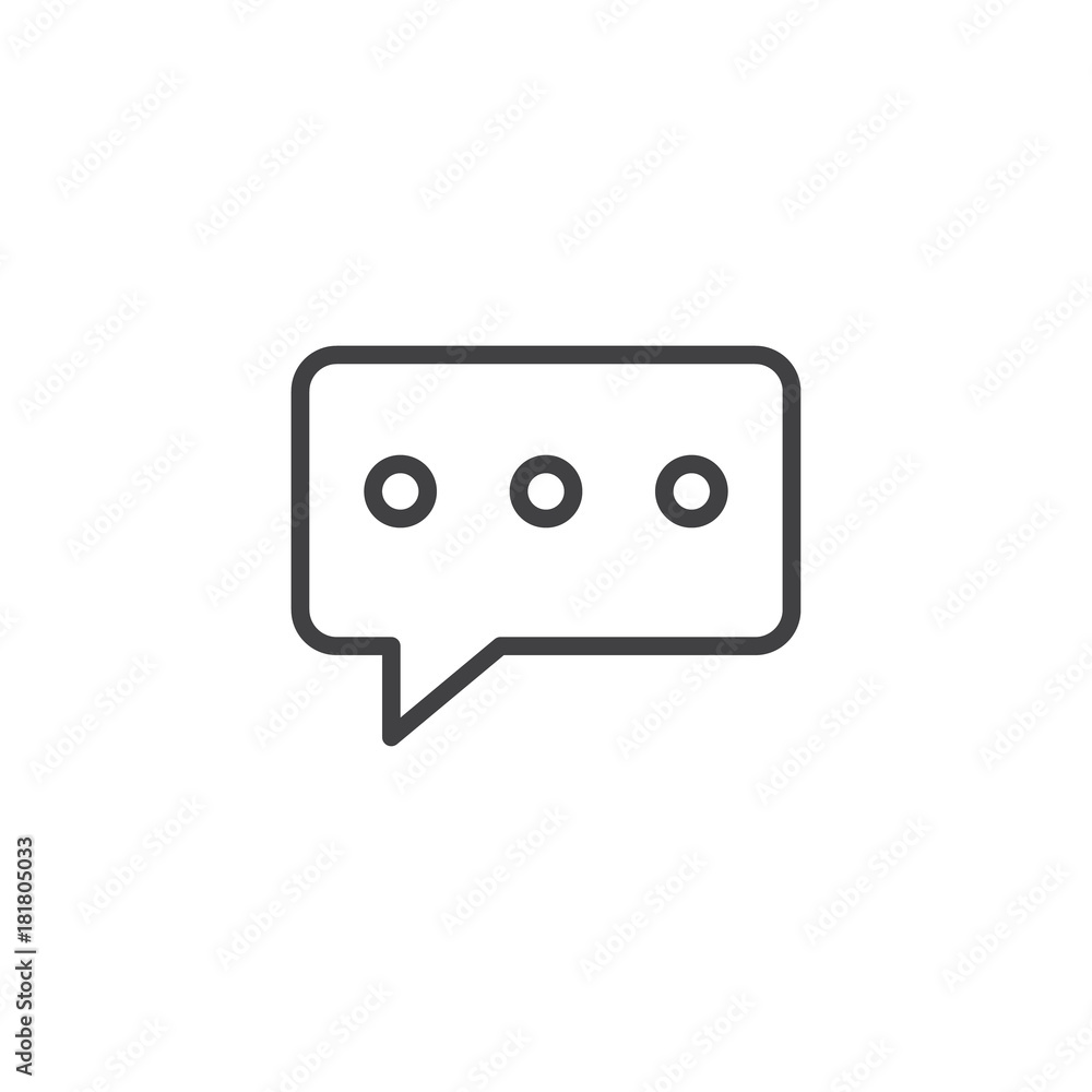 Text message line icon, outline vector sign, linear style pictogram isolated on white. Speech bubble symbol, logo illustration. Editable stroke Text message line icon, outline vector sign, linear style pictogram isolated on white. Speech bubble symbol, logo illustration. Editable stroke