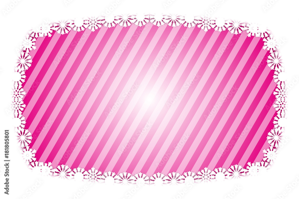 背景素材 写真枠 フォトフレーム 雪 冬景色 氷の結晶 メッセージスペース 縞模様 ストライプ 縞々 しましま ボーダー 斜線 Stock Vector Adobe Stock