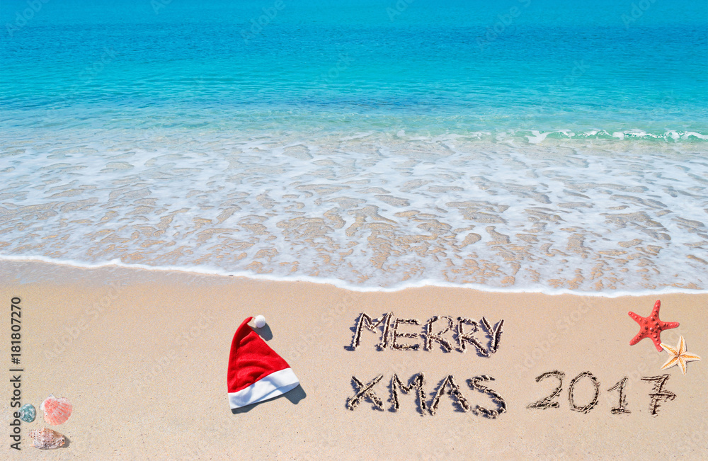 Naklejka premium merry sandy Xmas 2017