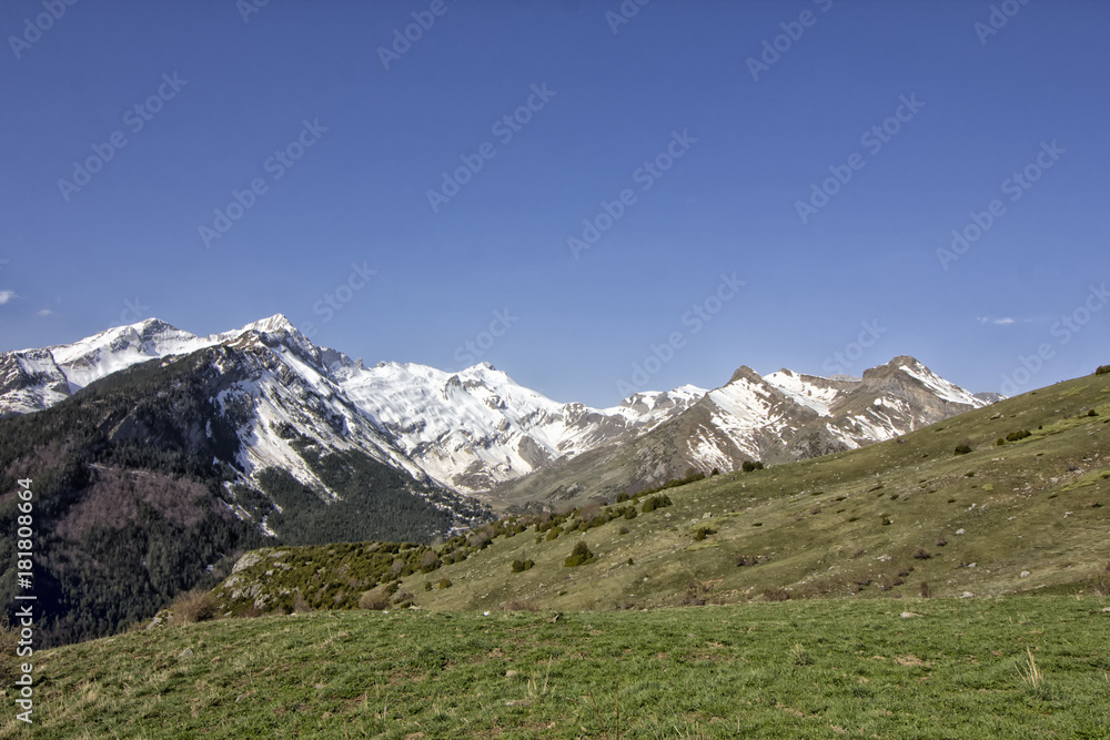 landscape in spanish pyrenees