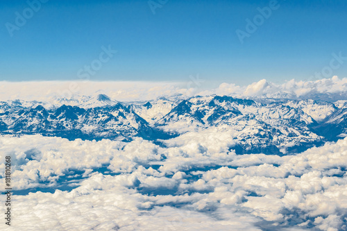 Andes Mountain Aerial View, Chile © danflcreativo