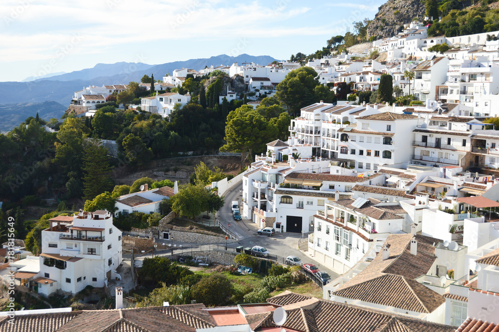 Andalousie Paysage Espagne Montagne Route Environnement Village Immobilier Logement Stock Photo Adobe Stock