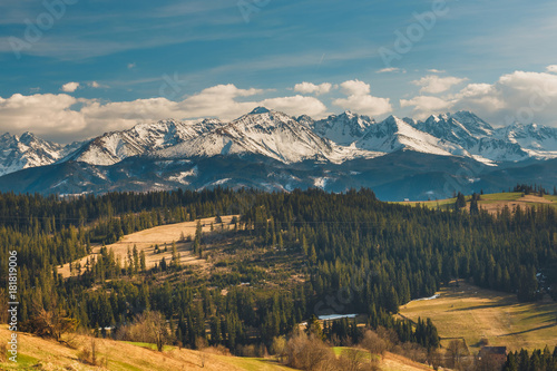 Panorama of the High Tatra Mountains, Poland © dziewul