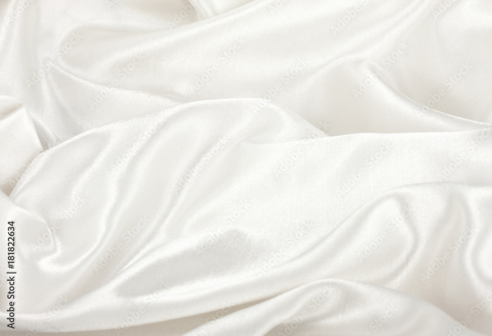 White satin silk texture wrinkled background