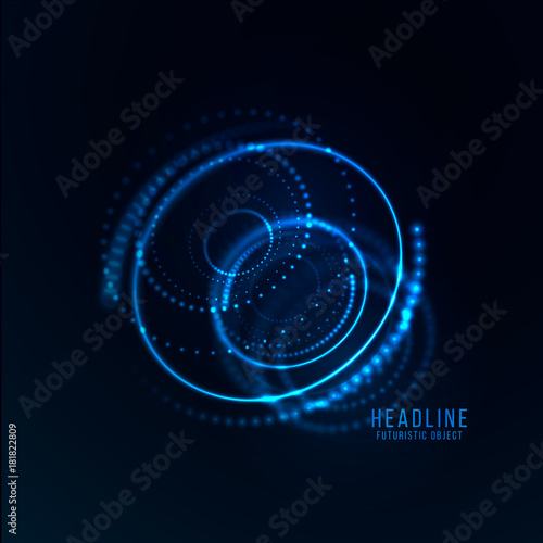 Abstract futuristic object . 