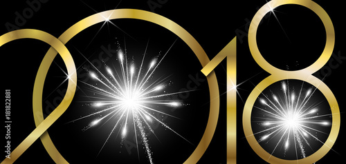 Carte nouvel an 2018