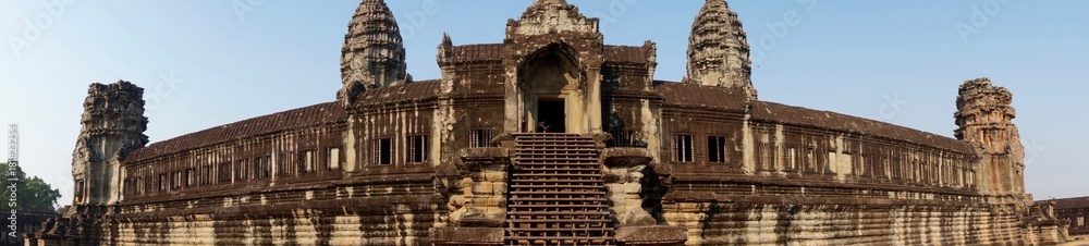 Panoramic view of Angkor Wat temple