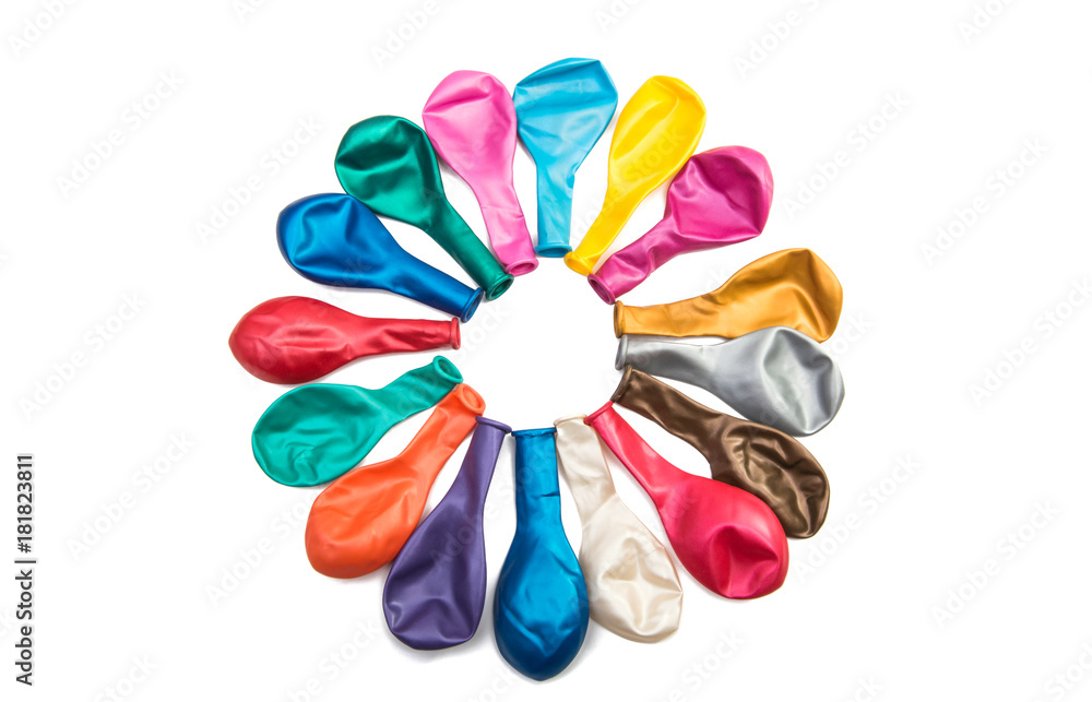 Fototapeta premium colored balloons isolated