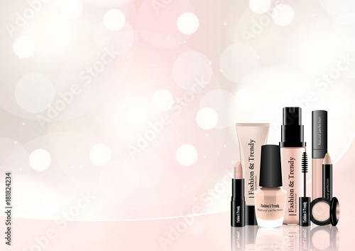 Vector Face Makeup Cosmetics