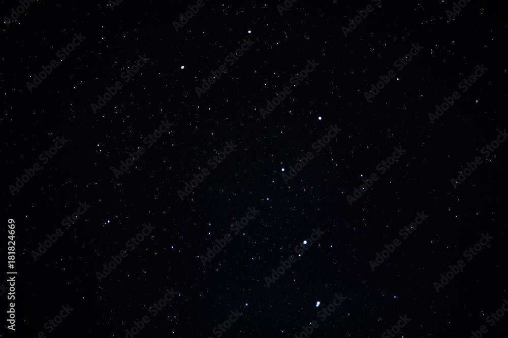 Obraz premium Beautiful big dipper in the Ursa Major constellation. Starry night