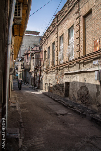 Old city. Old streets in the center of Tbilisi