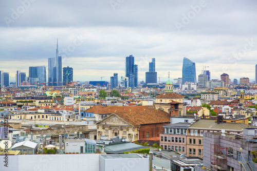 View of Milan city from the roof of Duomo di Milano Cathedral © Michal Ludwiczak
