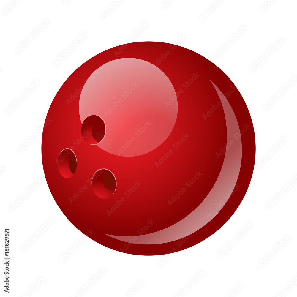 Obraz premium Bowling ball - modern vector realistic isolated object