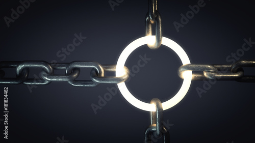 3d steel chain