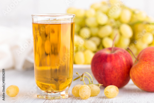 Grape and apple juice