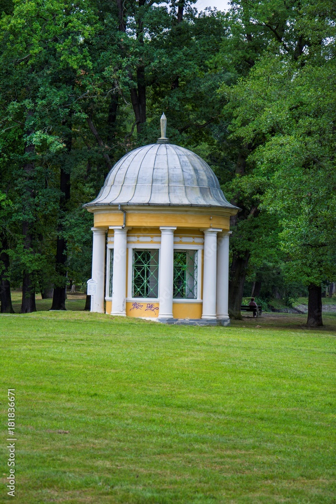 Pavilion of mineral water spring Glauber I - small west bohemian spa town Frantiskovy Lazne (Franzensbad) - Czech Republic Pavilion of mineral water spring Glauber I - small west bohemian spa town Frantiskovy Lazne (Franzensbad) - Czech Republic