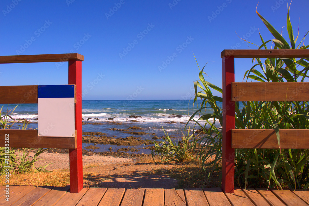Beach. Summer beach view. Costa del Sol, Andalusia, Spain. Beach. Summer beach view. Costa del Sol, Andalusia, Spain.