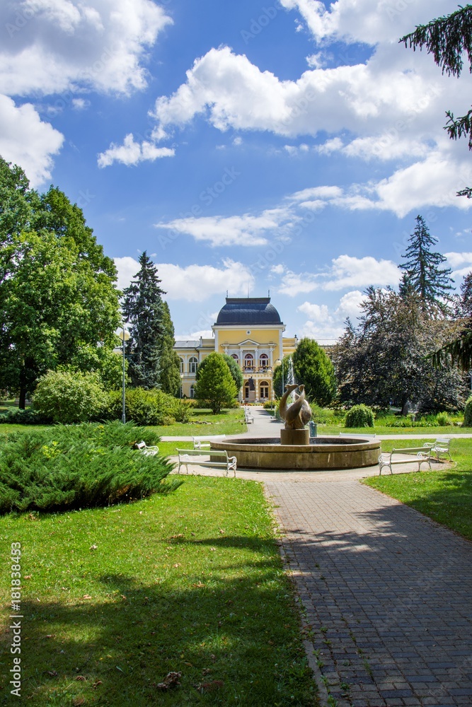 Spa architecture - small spa town Frantiskovy Lazne (Franzensbad) - Czech Republic