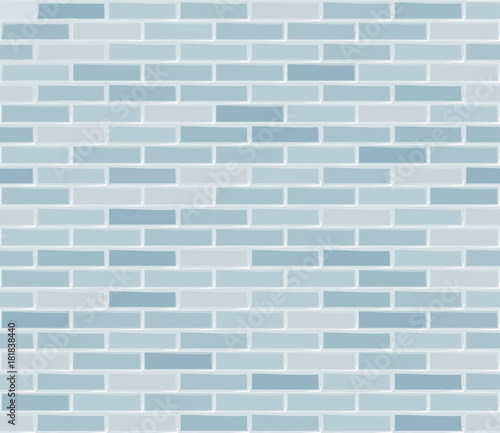 Brick wall pale blue.
