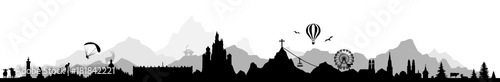 Obraz na płótnie Skyline Bayern w salonie