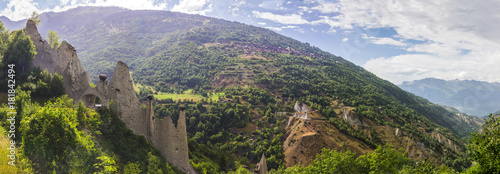 Euseigne pyramides in Switzerland in Alps