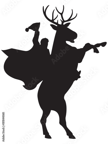 PÈRE NOËL SILHOUETTE
