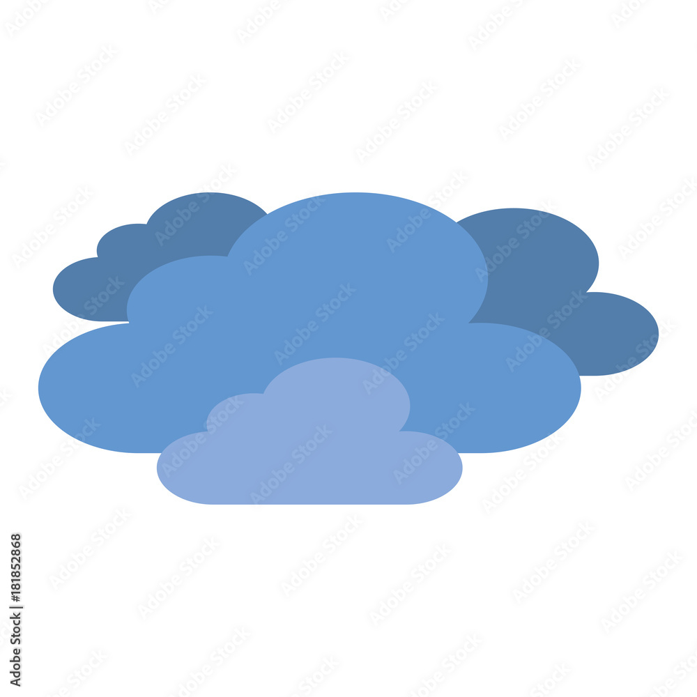 blue clouds weather sky night scene vector illustration blue clouds weather sky night scene vector illustration