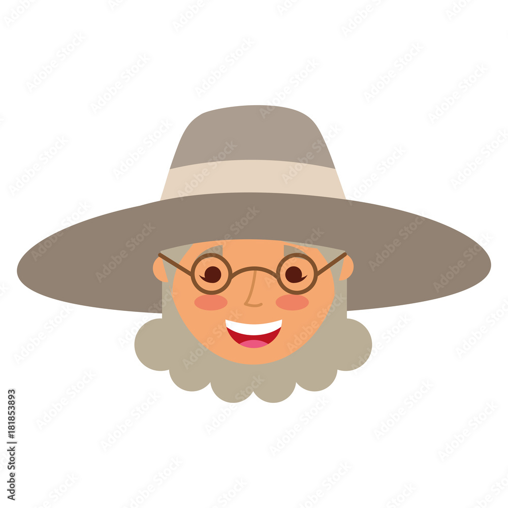 elderly woman lady smiling cartoon people profile vector illustration elderly woman lady smiling cartoon people profile vector illustration