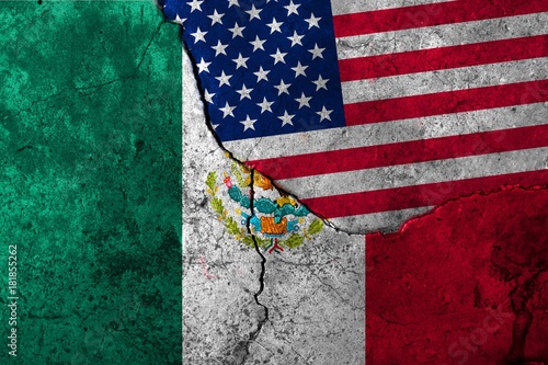 Valokuva Flags: United States, Mexico