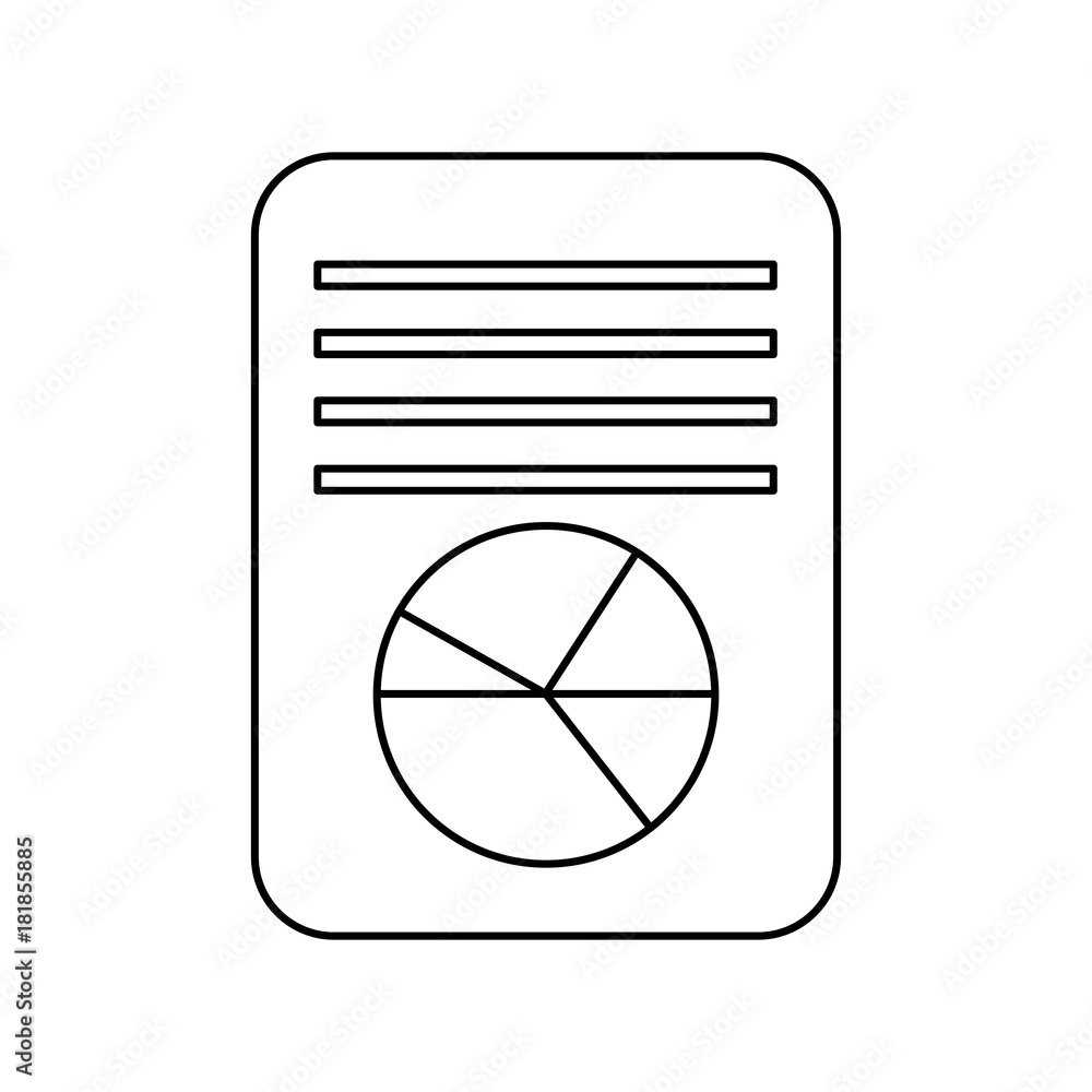 business presentation document graph circle chart diagram vector illustration business presentation document graph circle chart diagram vector illustration