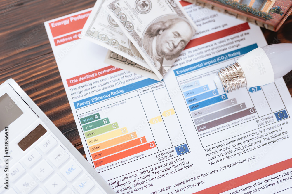 Obraz premium This is an energy efficiency certificate.