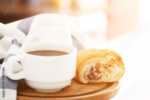 Wallpaper Mural Morning coffee on the kitchen background Torontodigital.ca