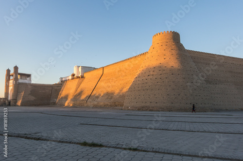 Ark fortress at sunset, Bukhara, Uzbekistan