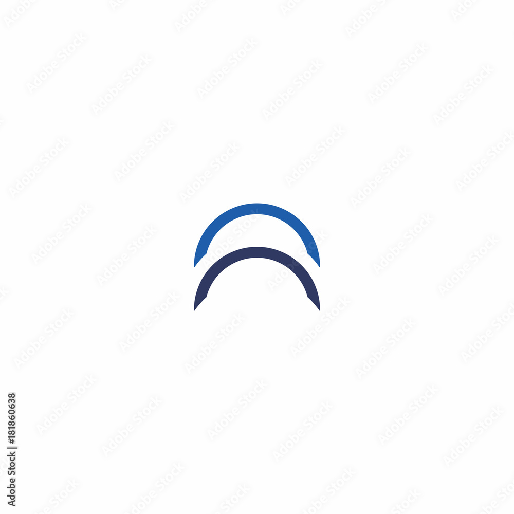 n n letter rounded logo vector n n letter rounded logo vector